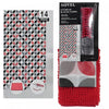 Ensemble 14 pièces en CAV/E à motif de maillon de chaîne avec rideau de douche à 12 crochets et tapis de salle de bain