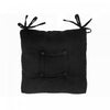 Coussin de chaise noir - ensemble de 2