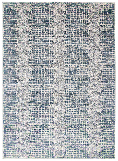 Kecia Navy/cream Rug 5'3" X 7'3" Area Rug