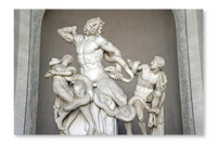  Laocoon And His Sons Statue In Vatican Museum 28 po x 42 po : Cadre d'art mural et panneau de tissu