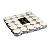 Paquet de 50 bougies chauffe-plats blanches non parfumées