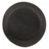 Napperon rond en vinyle avec bordure noire - ensemble de 12