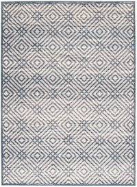 Carpette Electra couleur pétrole-argent - 7 pi 10 pox 10 pi 2 po