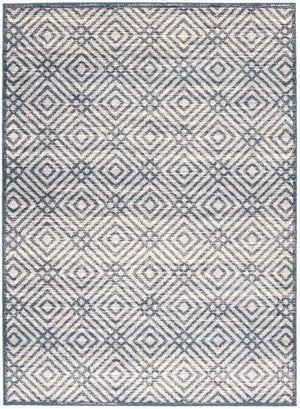 Carpette Electra couleur pétrole-argent - 7 pi 10 pox 10 pi 2 po