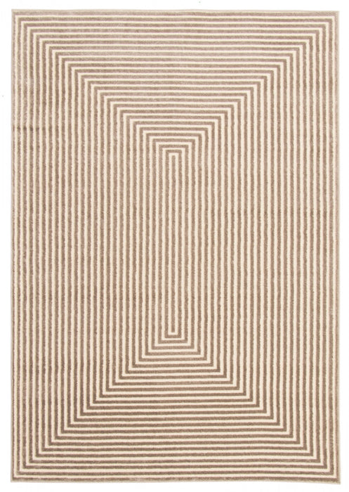 Carpette Kiah taupe 5 pi 3 po x 7 pi 7 po