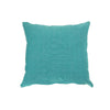 Coussin bleu sarcelle en chambray avec fermeture à glissière - ensemble de 2 coussins