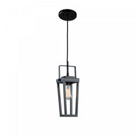 Luminaire suspendu II Carriage noir à 1 ampoule