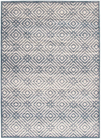 Carpette Electra couleur pétrole-argent - 3 pi 11 pox 5 pi 7 po