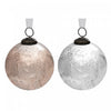 4 ornements de 4 po en verre de couleur bronze ou mercure avec feuilles embossées - ensemble de 4 ornements de Noël