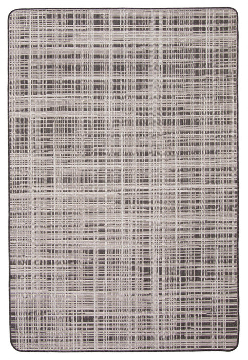 Carpette Panthea noire - 4 pi 4 po x 6 pi 5 po