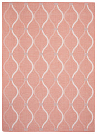 Carpette Neisha Abstract corail 6 pi 7 po x 9 pi 6 po