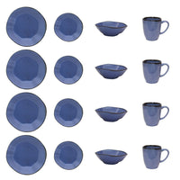  Service de vaisselle Ryo 16 pièces - bleu 