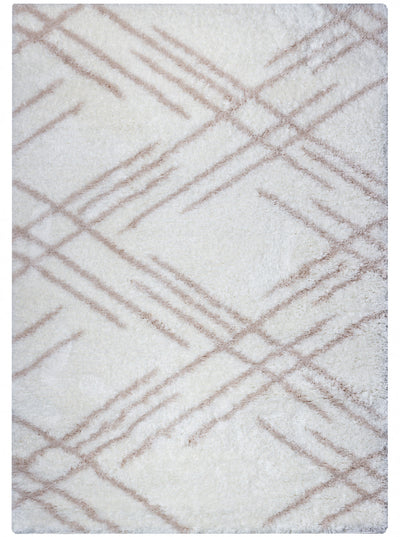 Ker Cream Lines 4x6 Area Rug