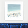 "Sesimbra I" Matted and Framed White 36x36 Wall Art