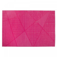 Napperon magenta en vinyle à motif électrisant - ensemble de 12