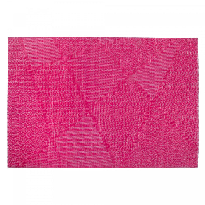 Napperon magenta en vinyle à motif électrisant - ensemble de 12