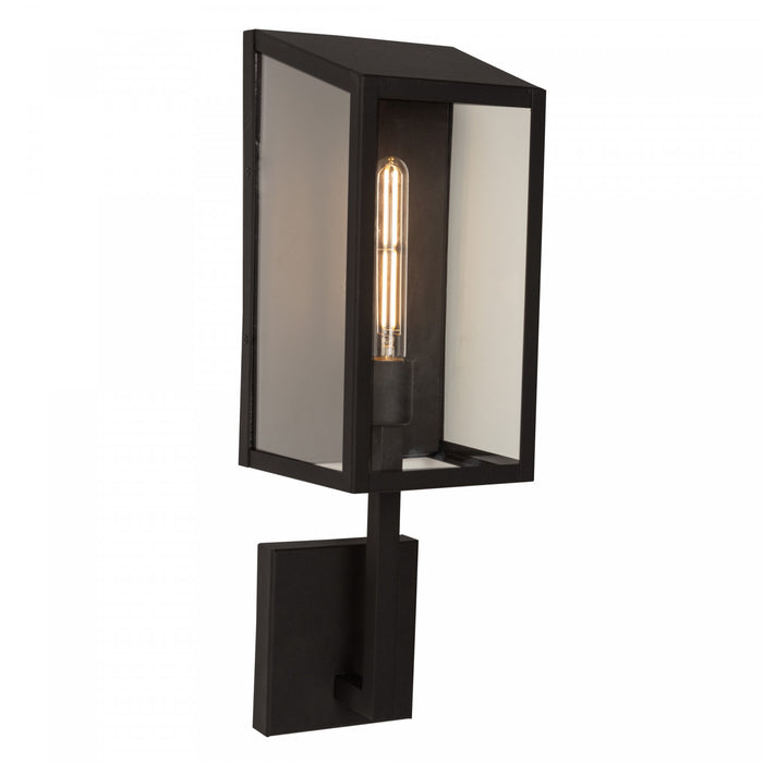 Applique murale Sonesta noire à 1 ampoule pour l'extérieur