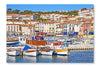  Port Of Cassis, South Of France 24 po x 36 po : Cadre d'art mural et panneau de tissu