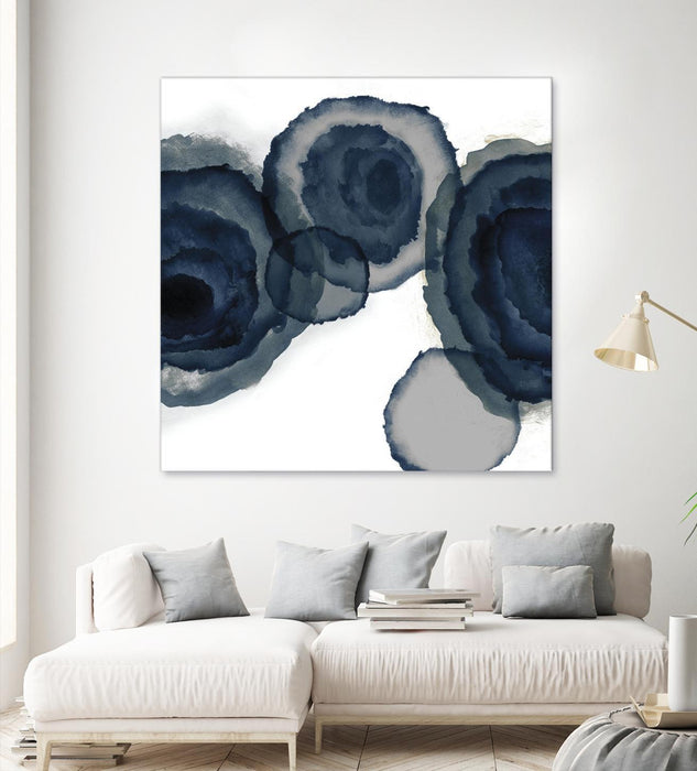 Œuvre d’art murale Giant Art « Blotted Ink Ii » 72 x 72