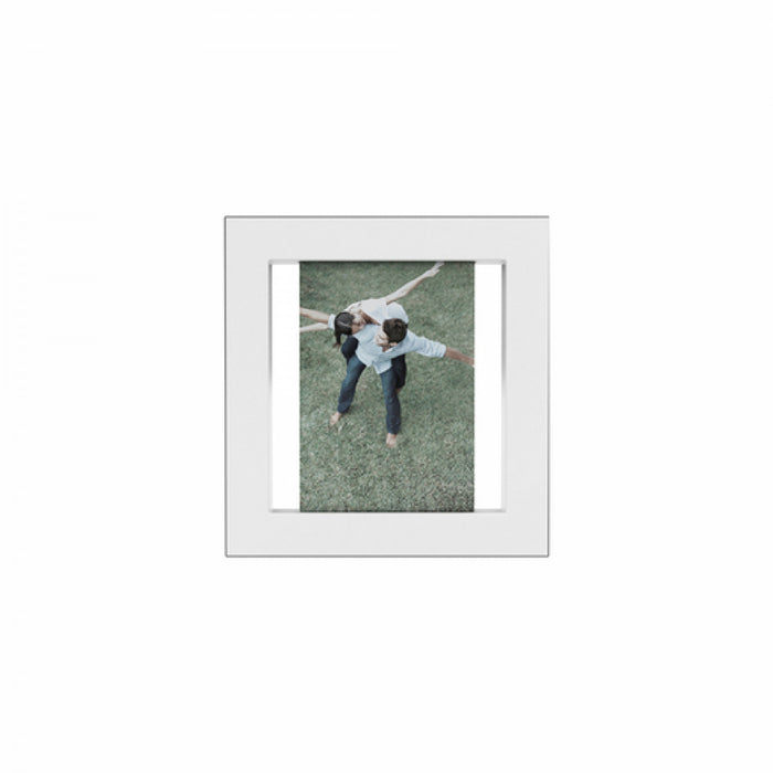 Cadre transparent 4 x 6 blanc - ensemble de 2 cadres