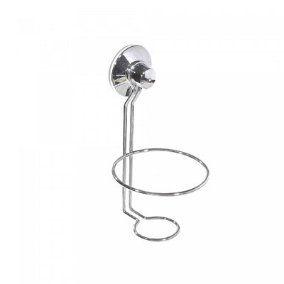 Chrome Suction Cup Hair Dryer Holder - Set of 2 Bath Accessories|Support à ventouse de couleur chromée pour sèche-cheveux - ensemble de 2 accessoires de salle de bain