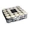 Paquet de 100 bougies chauffe-plats blanches non parfumées
