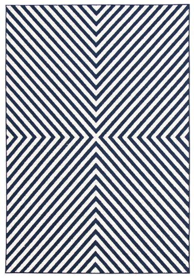 Dodie Blue-Ivory 4'7" x 6'7" Area Rug