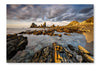  Atlantic Coast In Northwestern Spain 16 po x 24 po : Cadre d'art mural et panneau de tissu