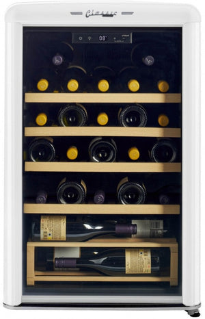 Réfrigérateur à vin Classic Rétro par Unique de 28 bouteilles - UGP-125CR WF W