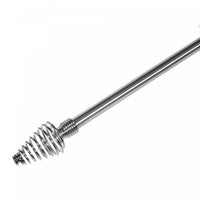 Ensemble de tringles à rideaux Waize de 16 à 19 mm en métal - couleur nickel