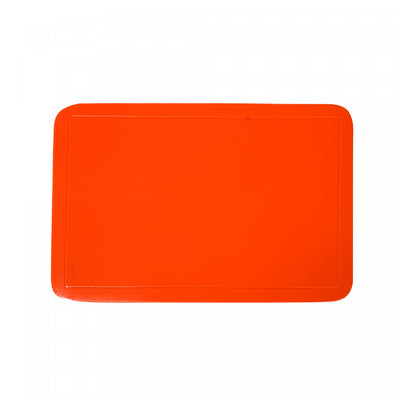 Plastic Placemat Orange - Set of 12|Napperon en plastique orange - ensemble de 12