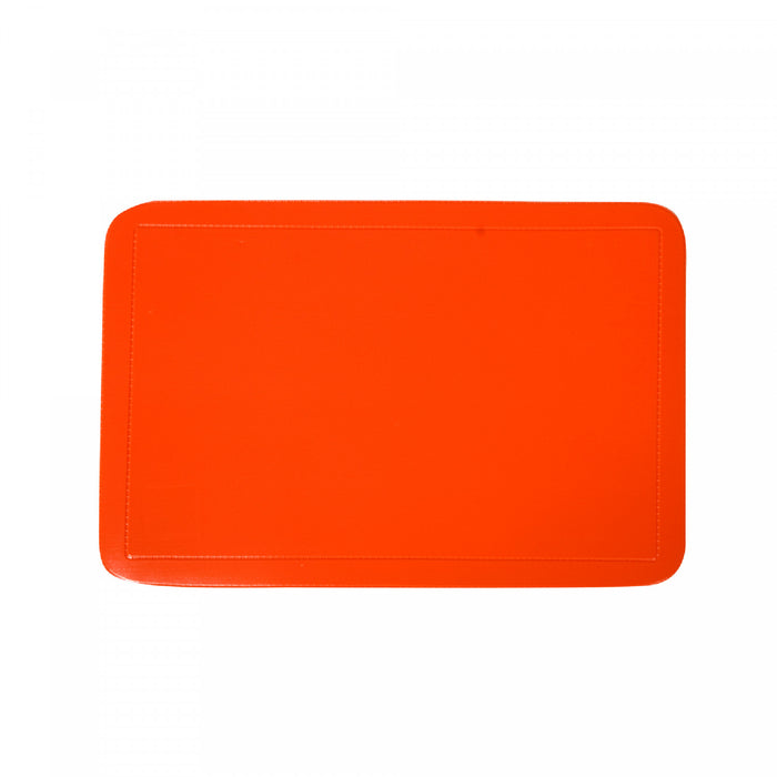Napperon en plastique orange - ensemble de 12