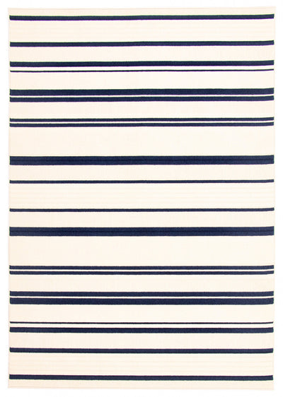 Talya Blue-Ivory 6'7" x 9'6" Area Rug
