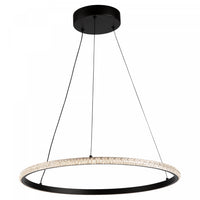  Luminaire suspendu Nova noir à DEL de 29 W 