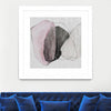 "Tickled With Pink" Matted and Framed White 30x30 Wall Art