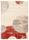 Carpette Ellegance ivoirerouge 3 pi 11 po x 5 pi 7 po