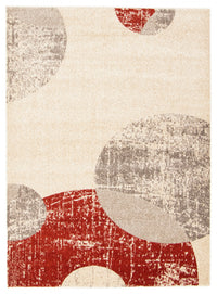 Carpette Ellegance ivoirerouge 3 pi 11 po x 5 pi 7 po