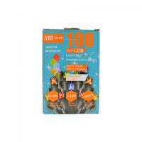 Jeu de 100 lumières à DEL de 5 mm pour l’intérieur avec ampoules multicolores - ensemble de 2 jeux de lumières de Noël
