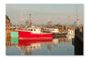  Lobster Trawlers 28 po x 42 po : Cadre d'art mural et panneau de tissu