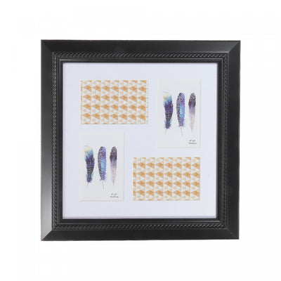 Arcadian Black Photo Frame 4 - 4 x 6 Frames|Cadre noir arcadien de 4 photos - cadres 4 x 6