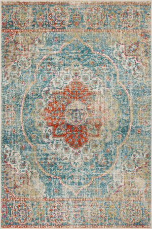 Carpette Sav Royal Vintage turquoise 3 x 5