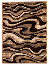 Carpette Allonah bleue - 6 pi 7 po x 9 pi 6 po