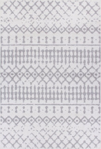 Carpette Lav grise à motifs marocains 4 x 6
