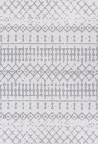 Carpette Lav grise à motifs marocains 4 x 6