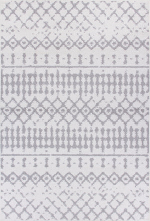 Carpette Lav grise à motifs marocains 4 x 6