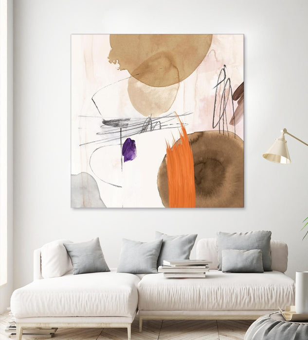 Œuvre d’art murale Giant Art « Velvet At Dusk Ii » 54 x 54
