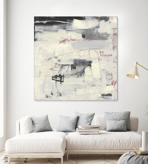 Œuvre d’art murale Giant Art « Structures From Silence » 54 x 54