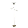 Lampe à pied Elegant Designs à 3 ampoules, laiton antique