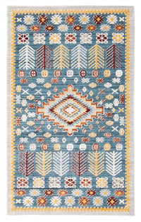 Carpette Gypsy bleue lavable à la machine - 8 pi 0 po x 10 pi 0 po