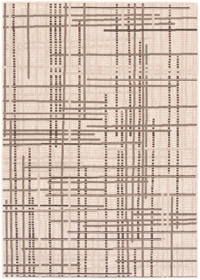 Sadie Burburry Silver-Black Area Rug - 7'10" x 10'2"
